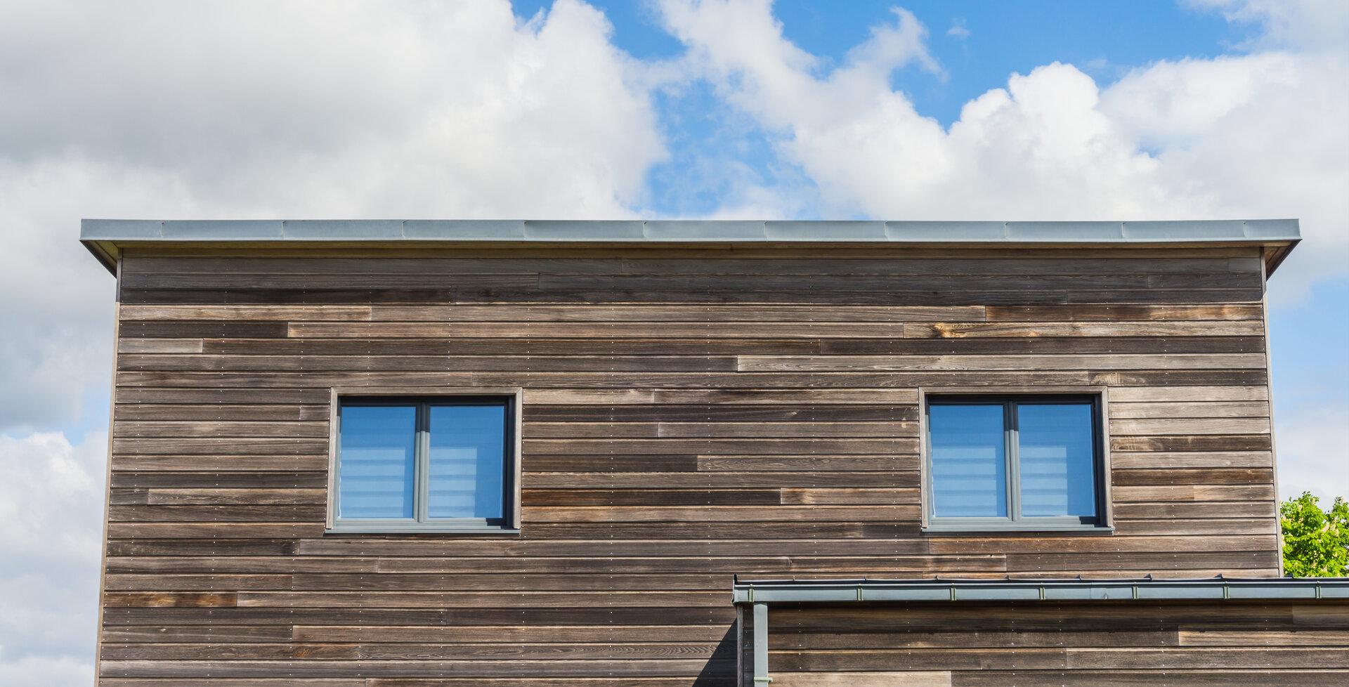 house with wooden façade